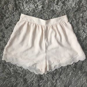 H&M Conscious Collection Scalloped Layered Shorts